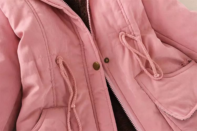 Plus Size Fur Hood Parka