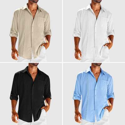 Men's Pocket Polo Collar Shirt