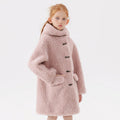 Girls' Teddy Fleece Hooded Coat