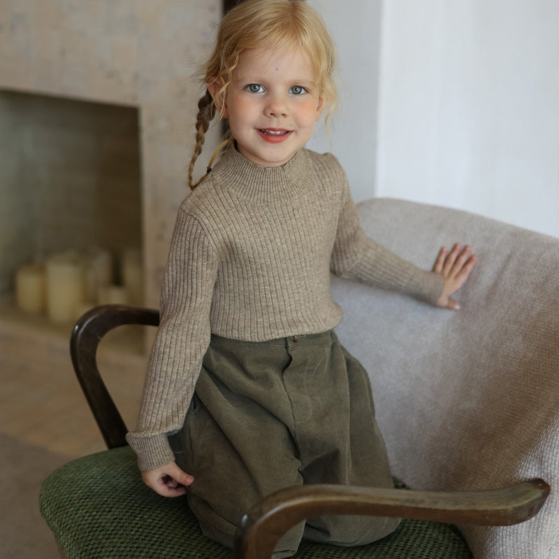Girls' Half Turtleneck Sweater