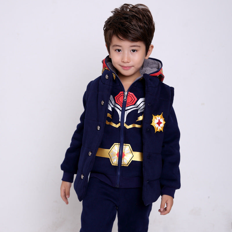 Kids' 3-Piece Velvet Sweater Set