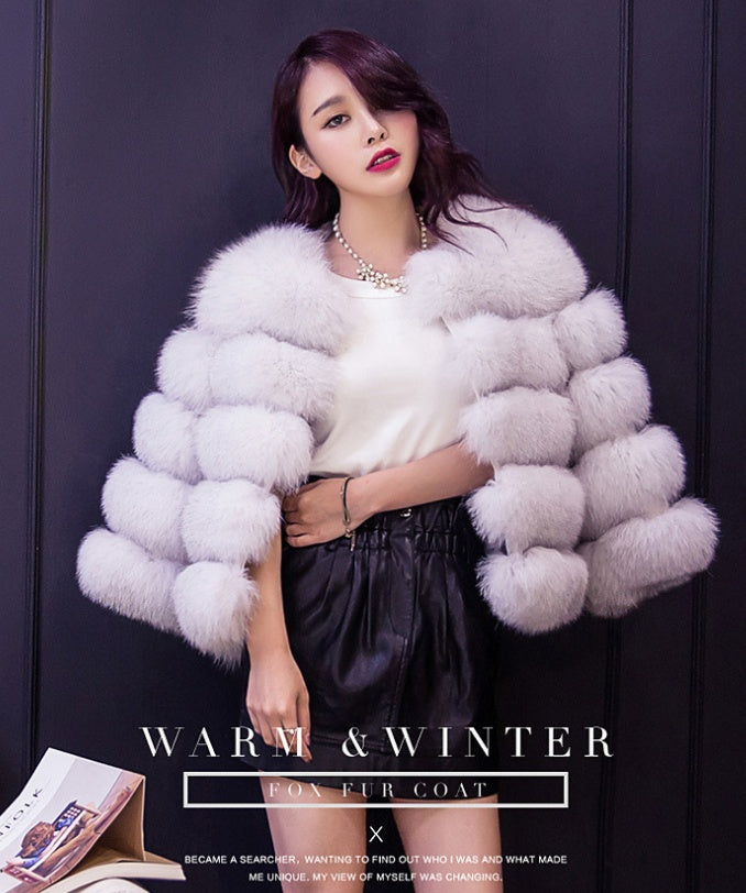 Faux Mink Fur Coat