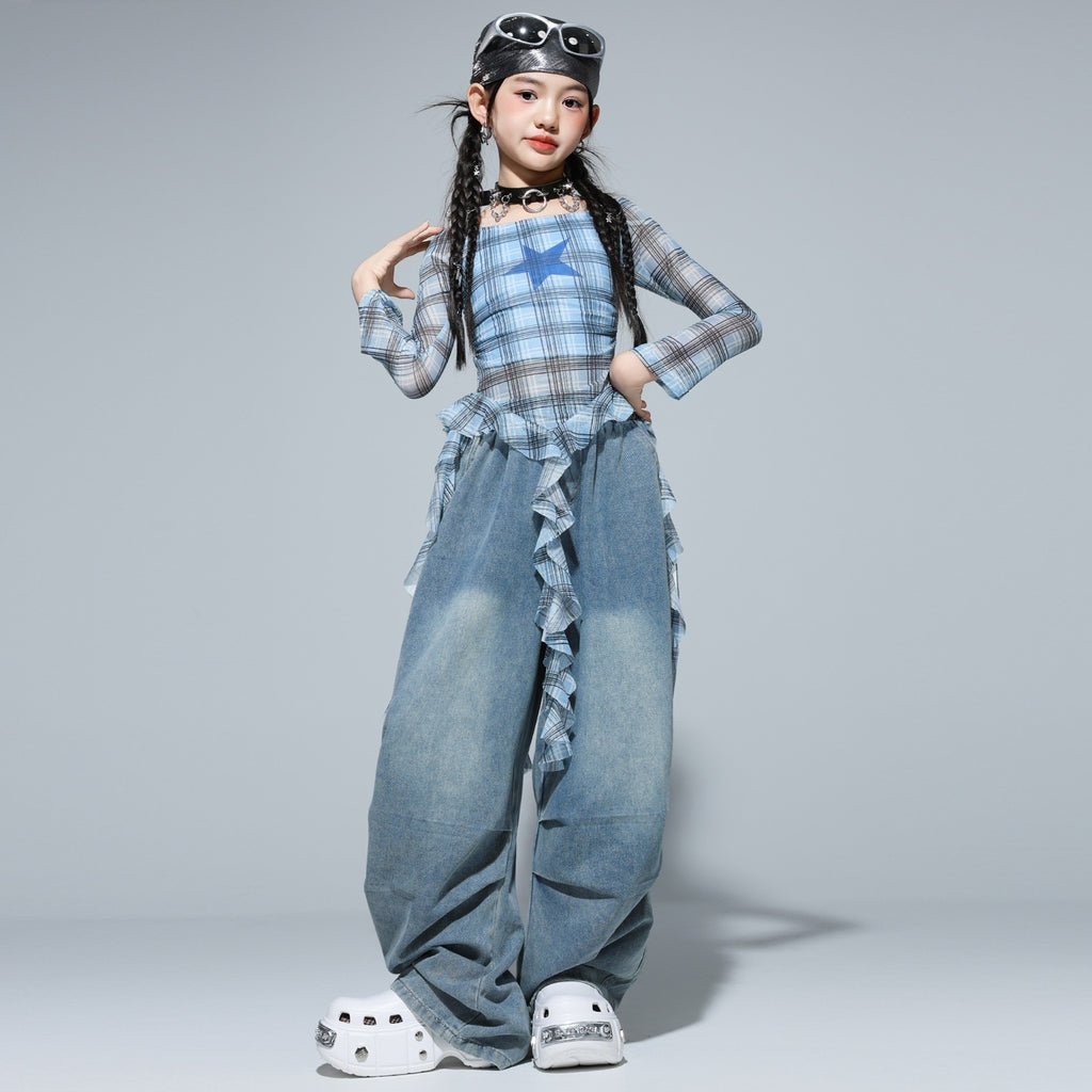 Girls' Street Dance Outfit Set