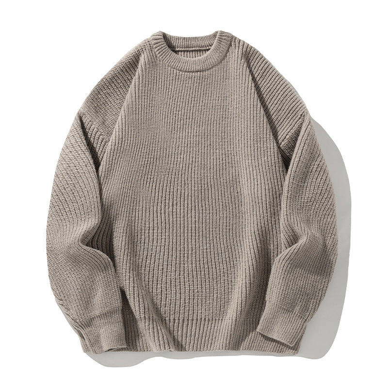 Men's Chunky Knit Crewneck Sweater