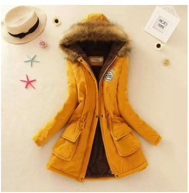 Plus Size Fur Hood Parka