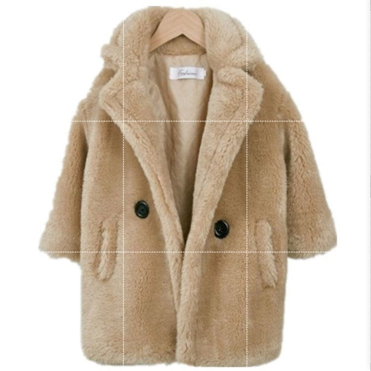 Big Kids' Faux Fur Coat