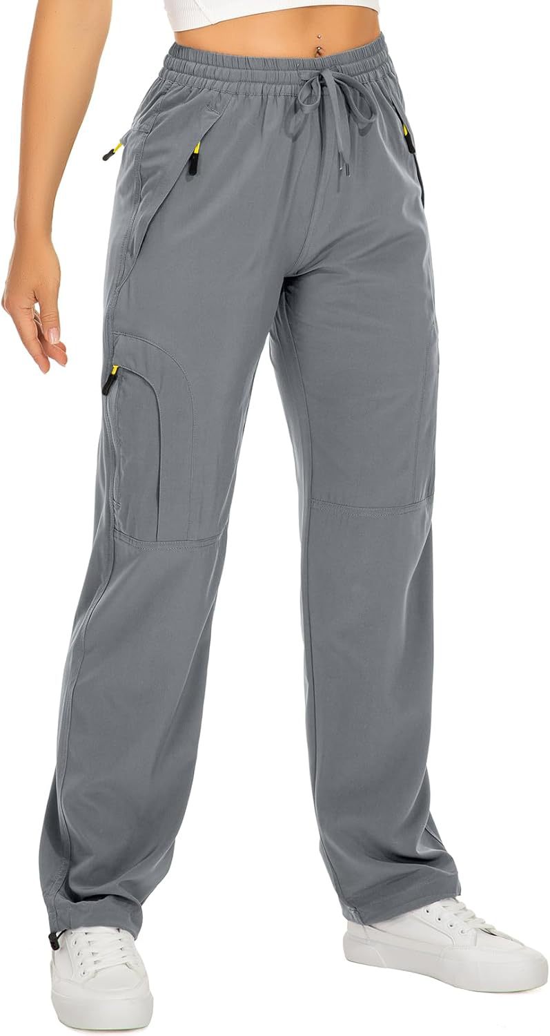 Loose-fitting Straight-leg Workout Pants With Drawstring Cuffs