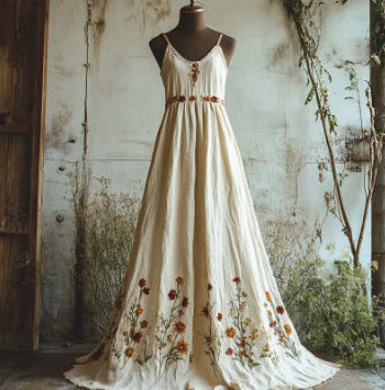 Printed Floral Womens Polyester Dress