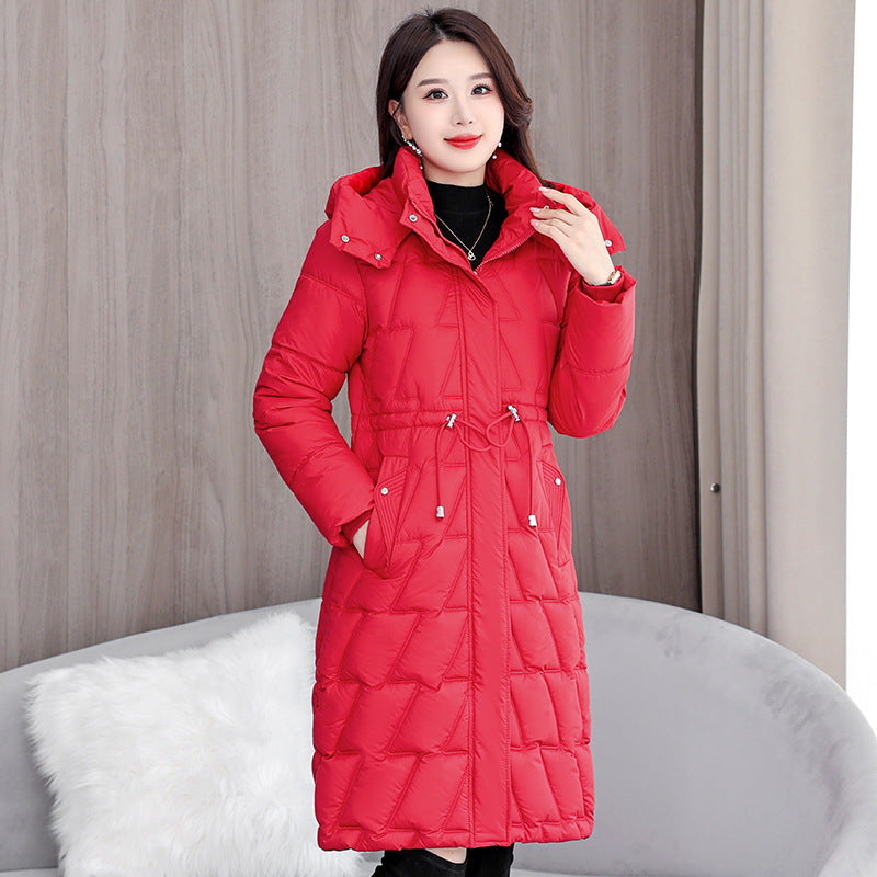 Plus Size Slim Fit Padded Coat