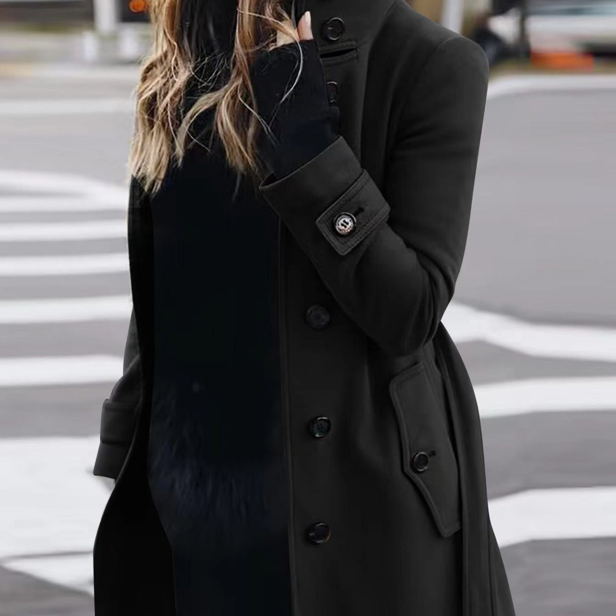 Slim Fit Wool Coat