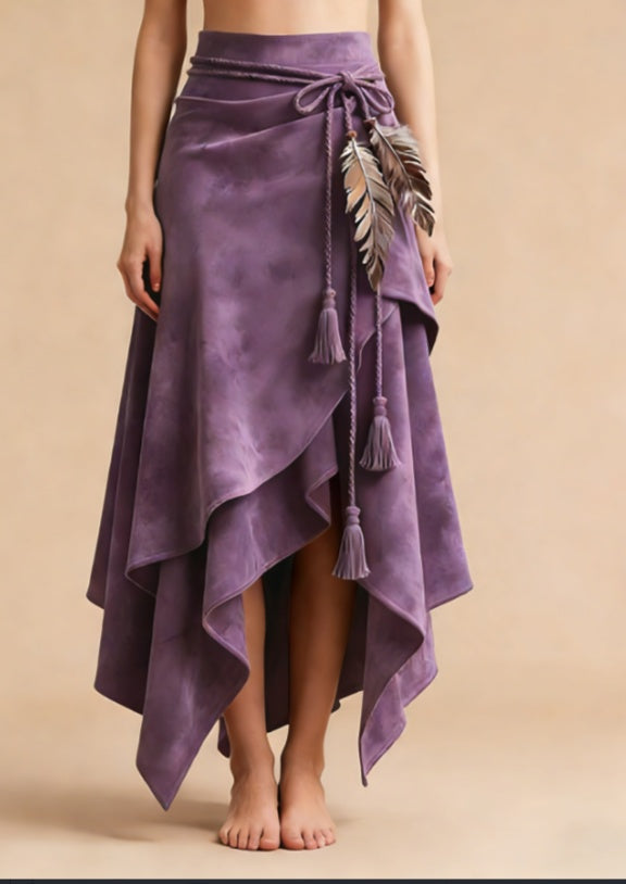 Irregular Ruffled Skirt