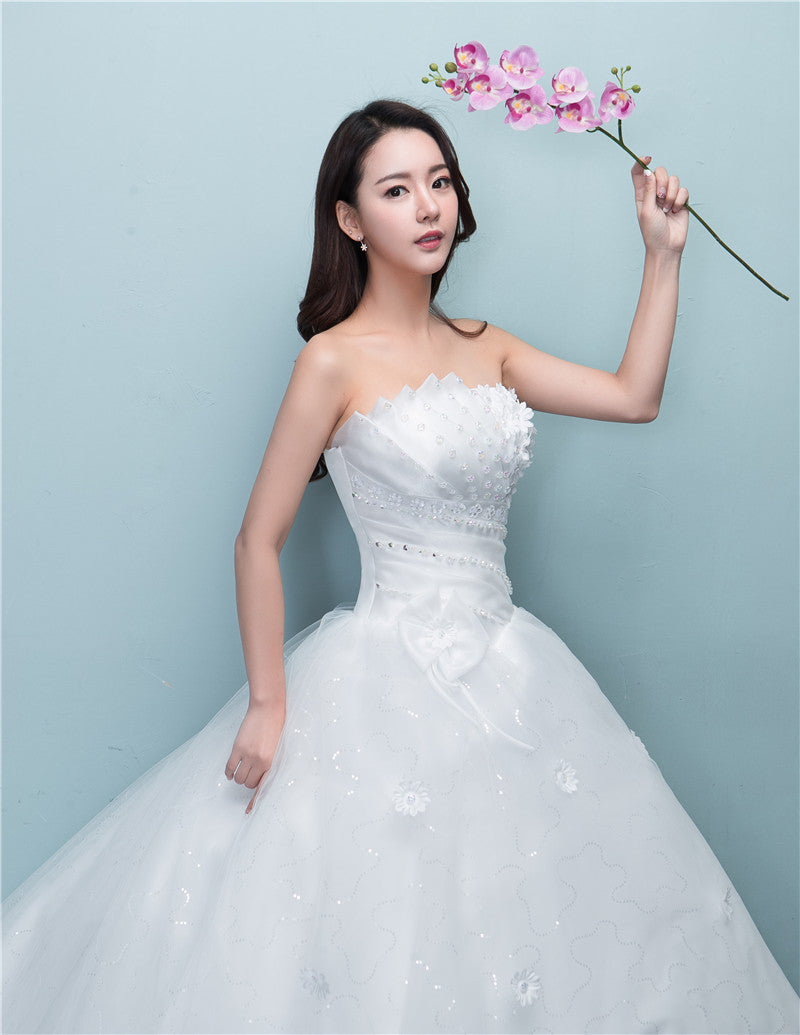 Long-Train Bridal Gown