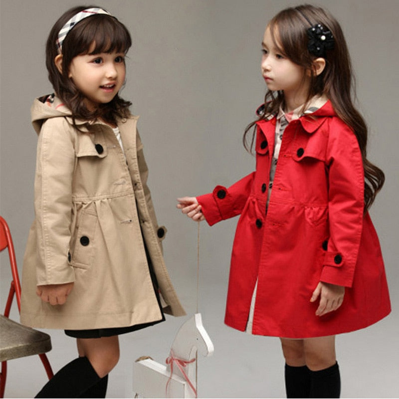 Kids' Long Trench Coat