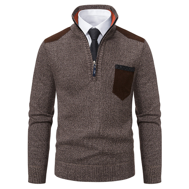 Men's Half-Zip Polo Sweater