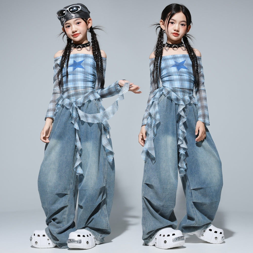 Girls' Street Dance Outfit Set