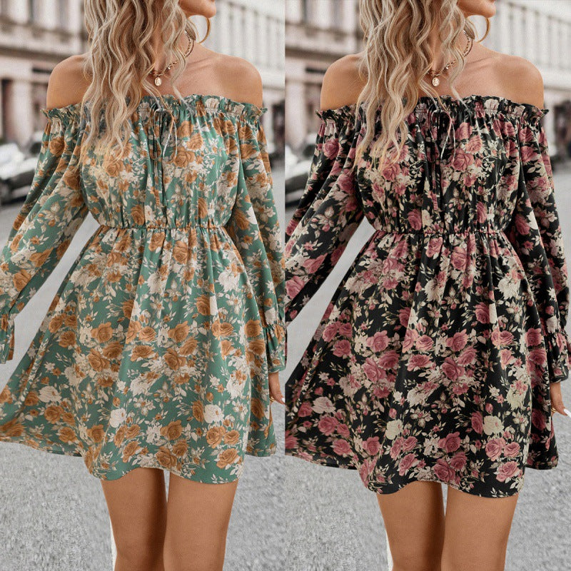 Womens Independent-site Off-shoulder Dress Ethereal Fairy Gown