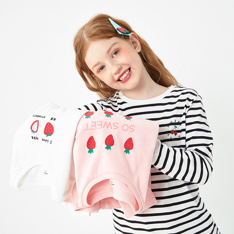 Girls' Long Sleeve Cotton Tee