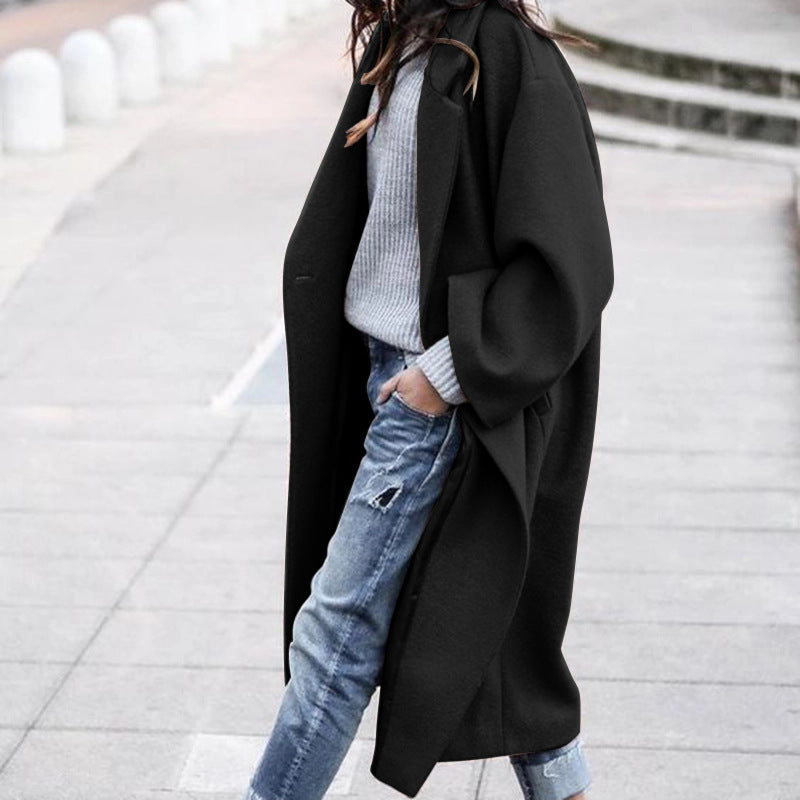 Single-Breasted Wool Coat