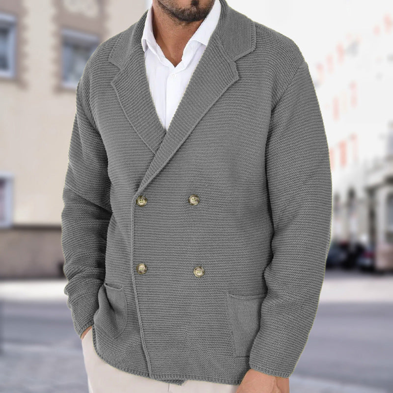 Men's Double-Breasted Cardigan