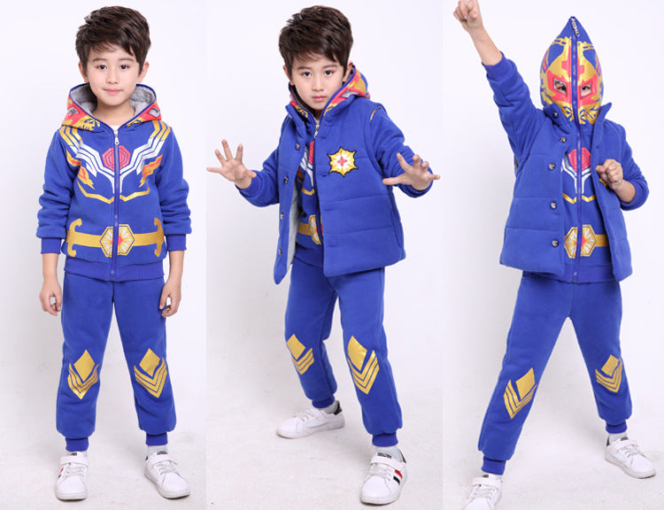 Kids' 3-Piece Velvet Sweater Set