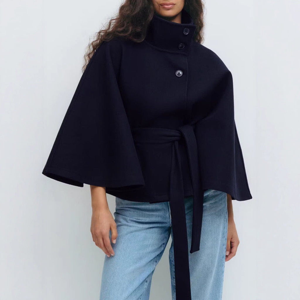 Belted Batwing Coat