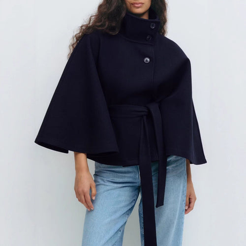 Belted Batwing Coat