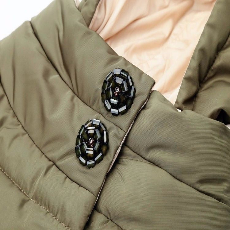 Plus Size Hooded Cotton Jacket