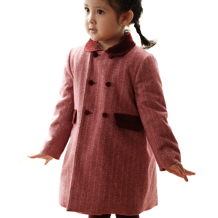Girls' Wool Blend Coat