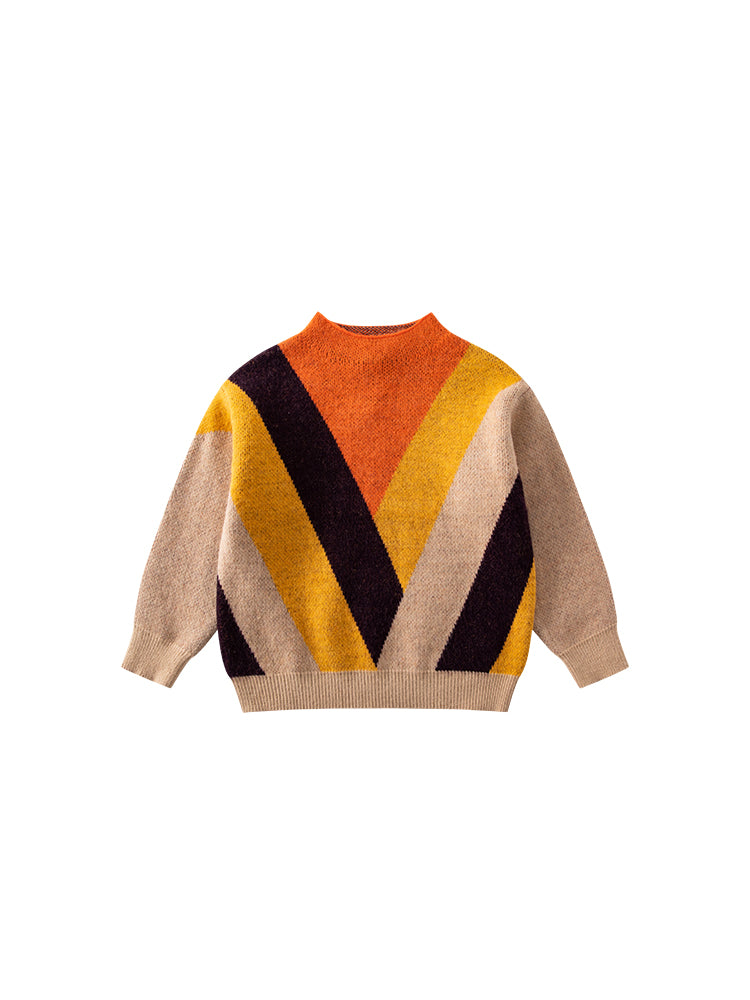 Kids' Color Block Sweater