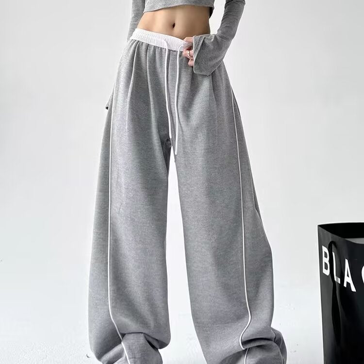 Straight-Leg Drawstring Pants
