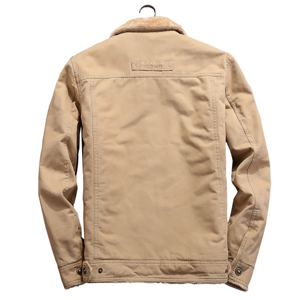 Men's Velvet-Lined Cotton Jacket