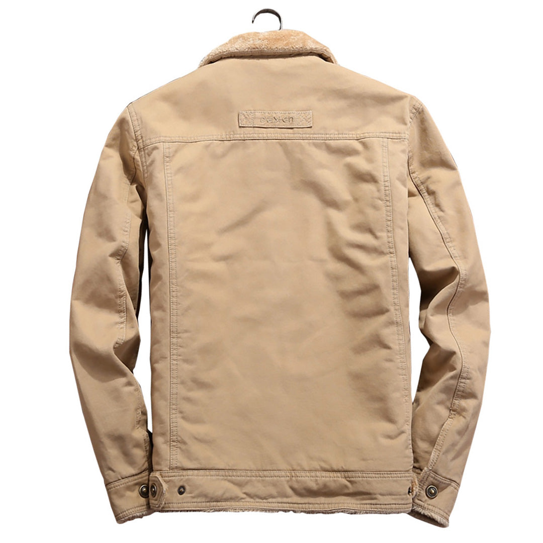 Men's Velvet-Lined Cotton Jacket