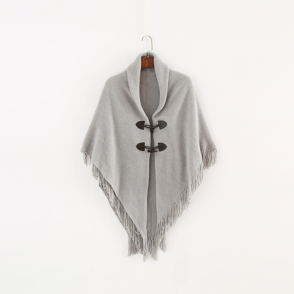 Hooded Poncho Cardigan