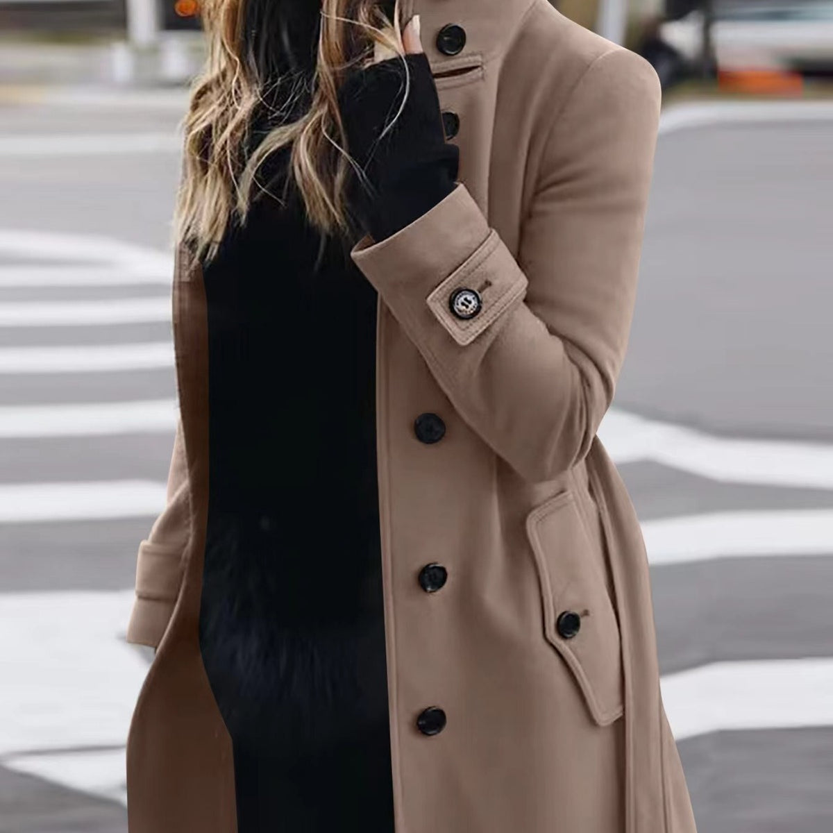 Slim Fit Wool Coat