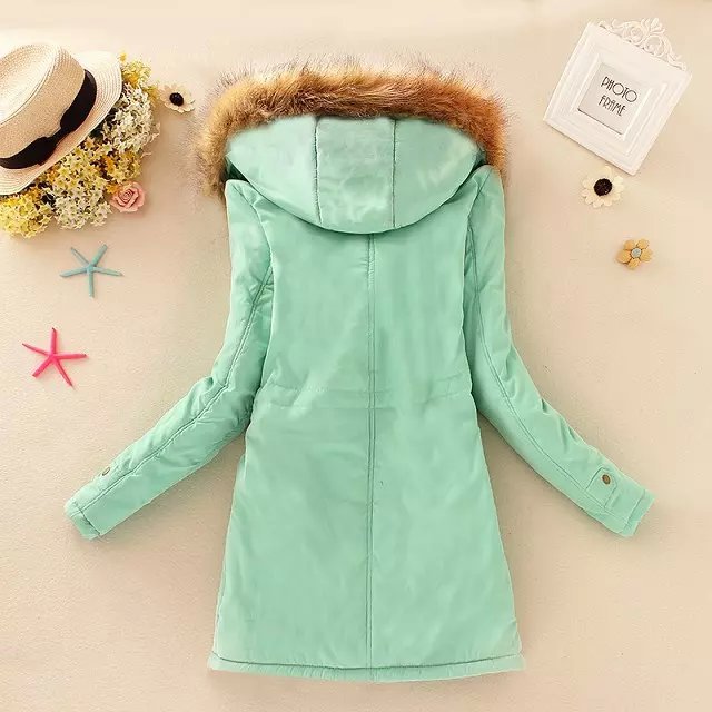 Plus Size Fur Hood Parka