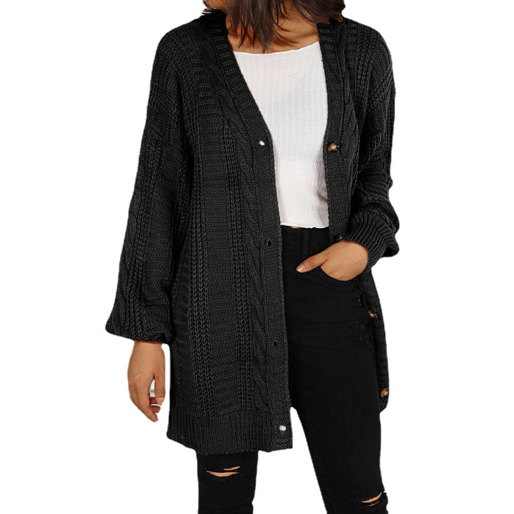 Plus Size V-Neck Twist Cardigan