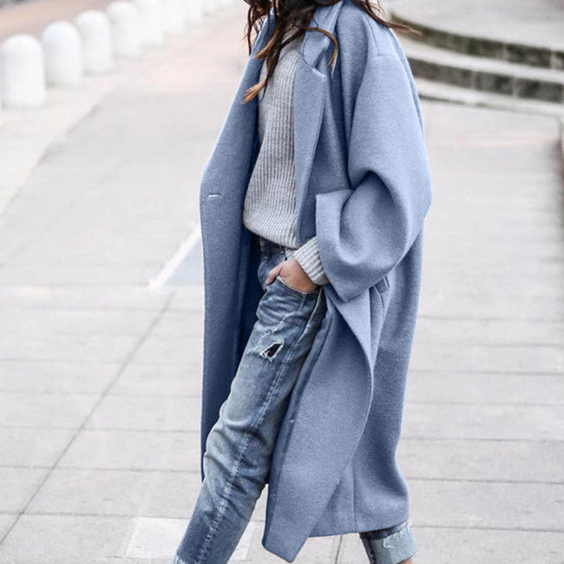 Single-Breasted Wool Coat