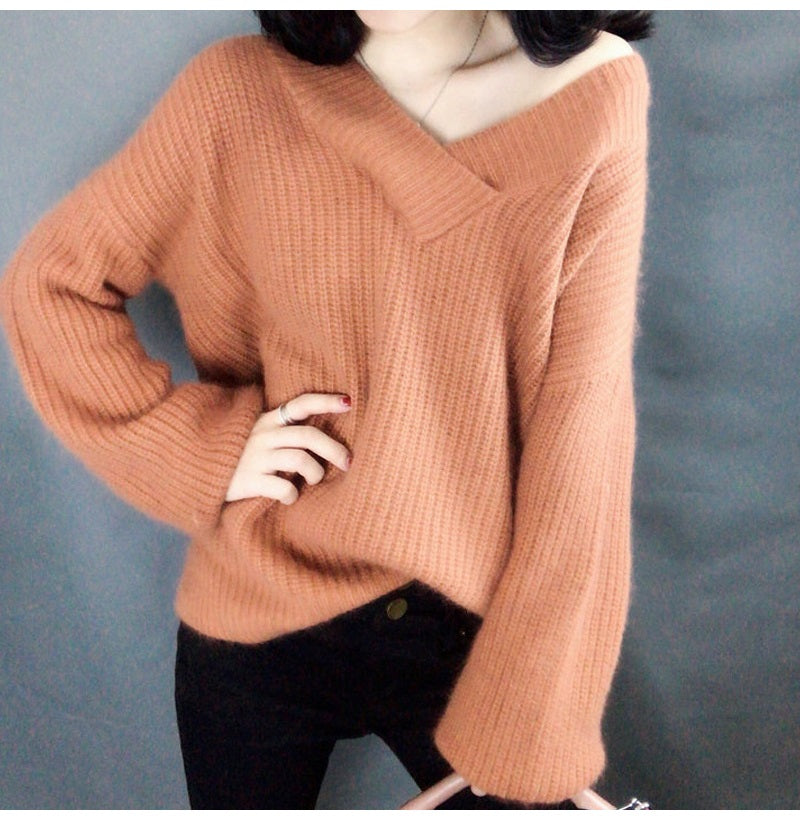 Oversized V-Neck Sweater