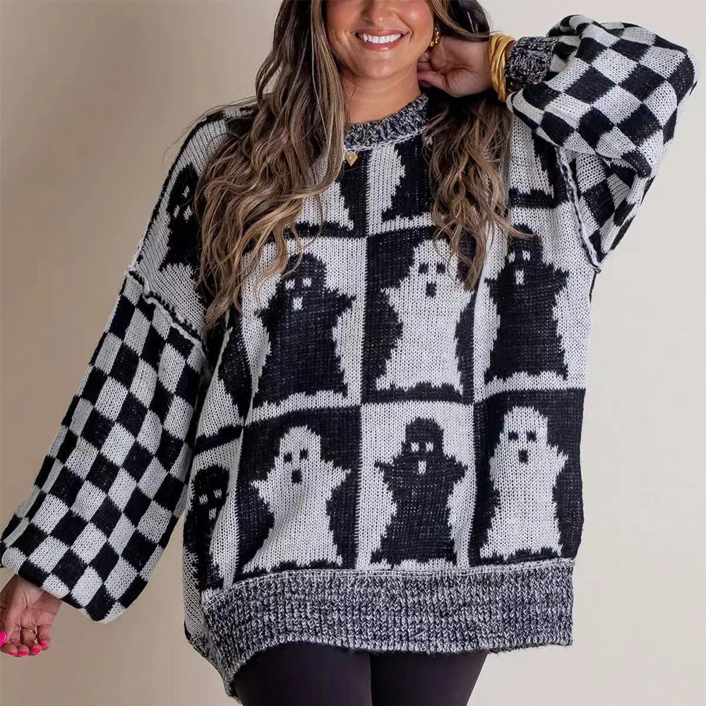 Ghost Checkerboard Sweater