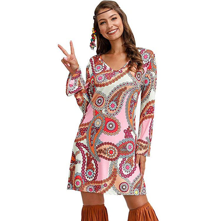 Boho Print Maxi Dress