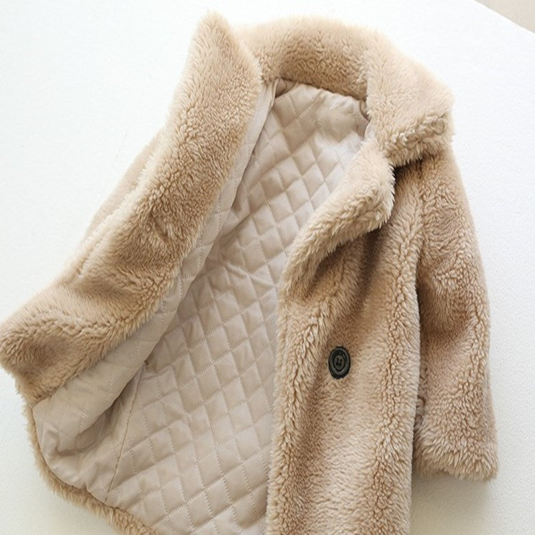 Big Kids' Faux Fur Coat