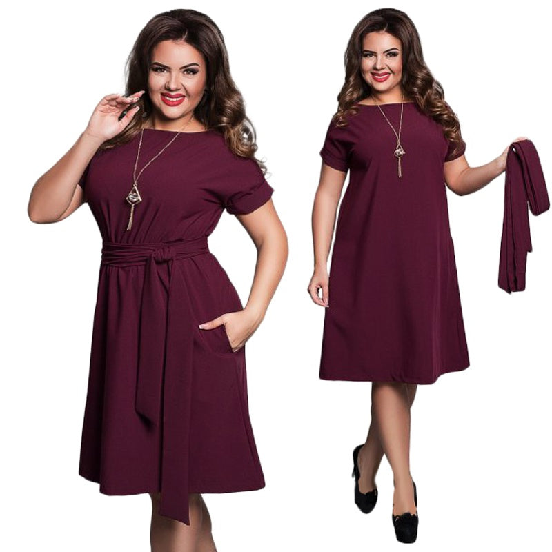 Plus Size Flowy Midi Dress