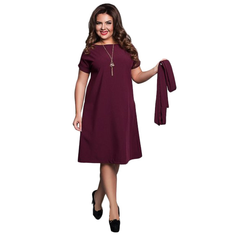 Plus Size Flowy Midi Dress