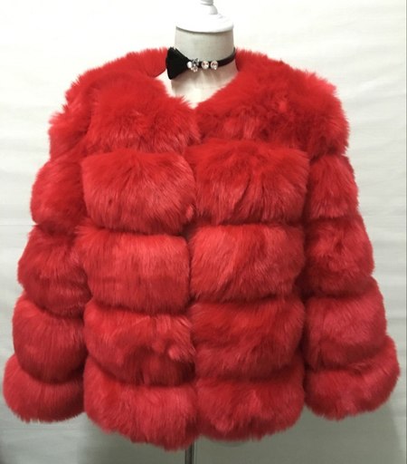 Faux Mink Fur Coat