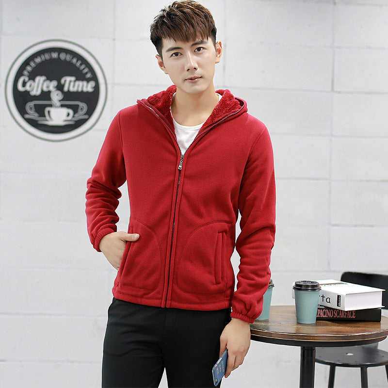 Men's Knit Hoodie Jacket