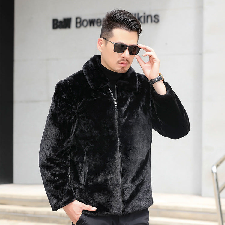 Men's Velvet-Lined Casual Jacket