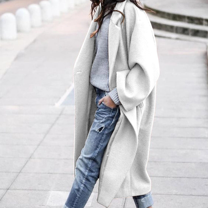 Single-Breasted Wool Coat
