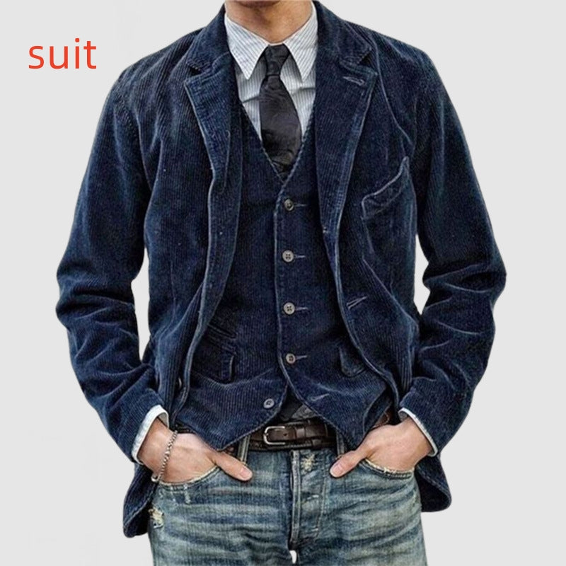 Men's Corduroy Blazer Jacket