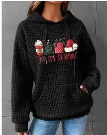 Waffle Dog Print Hoodie