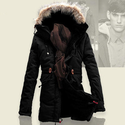 Men's Lamb Wool Lined Coat